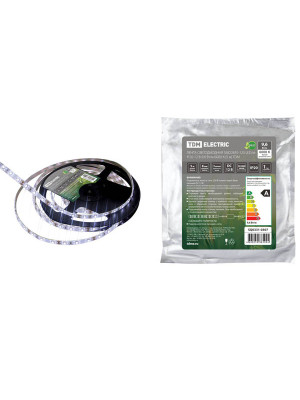 Лента светодиодная SMD2835-120 LED/м-IP20-12 В-9,6 Вт/м-6000 К (упак/5 м) TDM