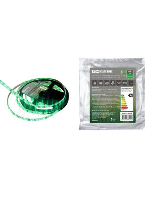 Лента светодиодная SMD2835-60 LED/м-IP20-12 В-4,8 Вт/м-зелёный (упак/5 м) TDM