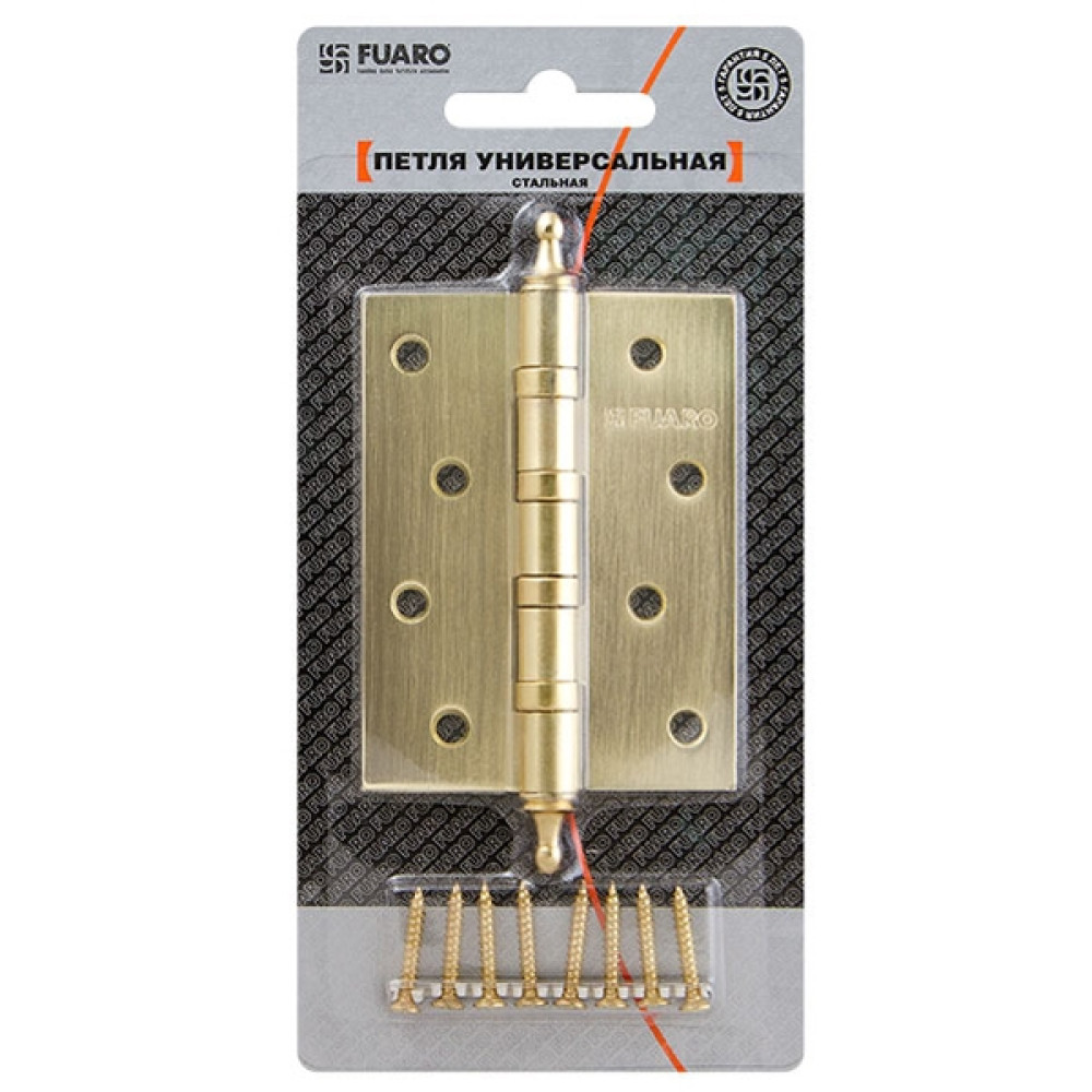 Петля универсальная 4ВВ/А/BL 100х75х2,5   (бронза) БЛИСТЕР)