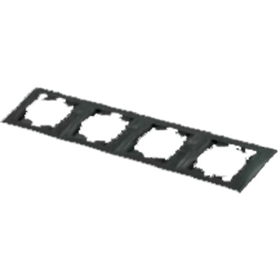 Рамка 4-х постовая вертикальная графит Рамка 4-х постовая вертикальная графит