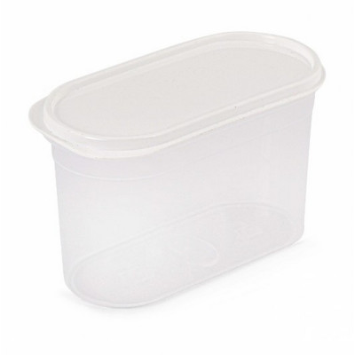 Емкость пластиковая для сыпучих продуктов без клапана 1,2 л белый Фиеста Альтернатива