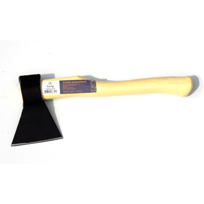 Топор  600гр кованый с деревянной ручкой прямая заточка (Россия)