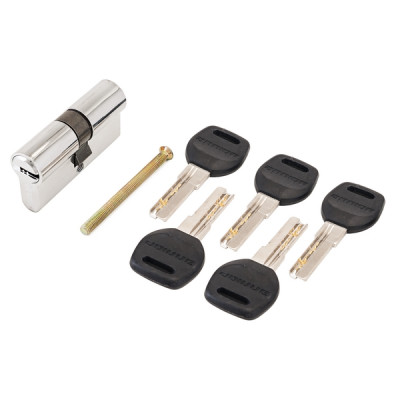 Цилиндровый механизм HD F 60mm (25+10+25) CP хром 5 перф. ключей АЛЛЮР Цилиндровый механизм HD F 60mm (25+10+25) CP хром 5 перф. ключей АЛЛЮР