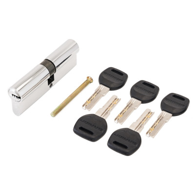 Цилиндровый механизм HD F 70mm (30+10+30) CP хром 5 перф. ключей АЛЛЮР Цилиндровый механизм HD F 70mm (30+10+30) CP хром 5 перф. ключей АЛЛЮР