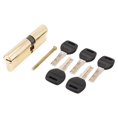 Цилиндровый механизм HD F 90mm (30+10+50) BP латунь 5 перф. ключей АЛЛЮР Цилиндровый механизм HD F 90mm (30+10+50) BP латунь 5 перф. ключей АЛЛЮР