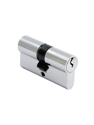 Цилиндровый механизм А 60mm (25+10+25) CP хром 3 английских ключей АЛЛЮР