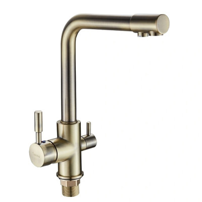 Смеситель для кухни однорычажный DIKALAN B4098-3 Бронза