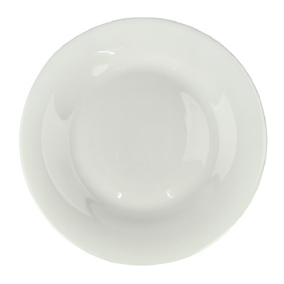 Тарелка стеклокерамическая обеденная 23 см белый Blank Коралл