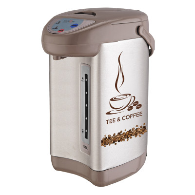 Термопот металл 5,5 л 750 Вт нерж сталь колба 3 режима бежевый Кофе Maxtronic