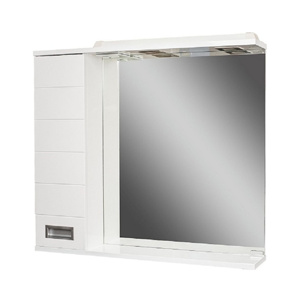 Шкаф-зеркало Cube 65 Эл. левый Домино DC5006HZ