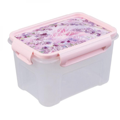 Контейнер пластиковый 1,1 л для СВЧ ЛАВАНДА Полимербыт