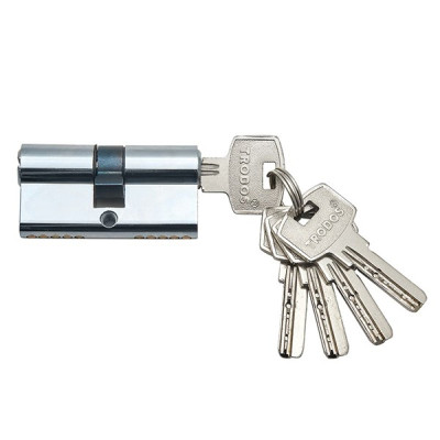 Цилиндровый механизм  ЦАМ ЦМ 70mm (30+10+30) CP хром 5кл. (профильный ключ) 208103