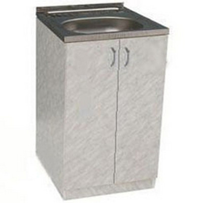 Тумба под нерж. мойку 60*50 мрамор Домино (без мойки) Тумба под нерж. мойку 60*50 мрамор Домино (без мойки)