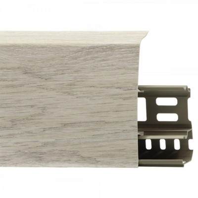 Плинтус напольный с кабель-каналом Line Plast LS009 Уфук 85мм*2,2м