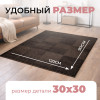 Мини изображение Коврик-пазл 12шт 30*30*1см махровый коричневый Baizheng