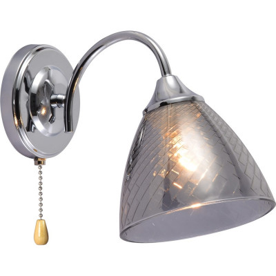 Бра 1 плафон 27*13,5*18 см E27 60Вт 4м2 Е27 60Вт 4м2 плафон стекло хром Baizheng