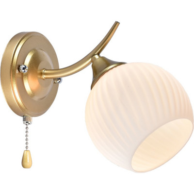 Бра 1 плафон 22*12,5*16,5 см Е27 60Вт 4м2 плафон стекло золото Baizheng