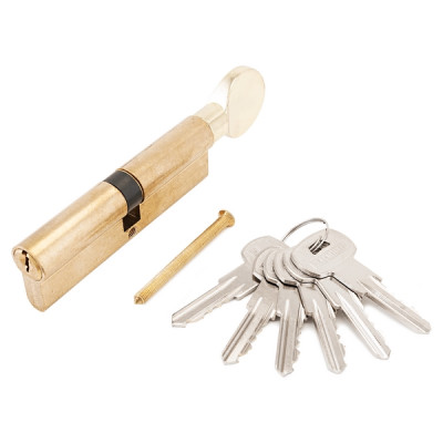 Цилиндровый механизм с вертушкой A.G 80mm (35+10+35) ВР латунь 6 англ. ключей АЛЛЮР Цилиндровый механизм с вертушкой A.G 80mm (35+10+35) ВР латунь 6 англ. ключей АЛЛЮР