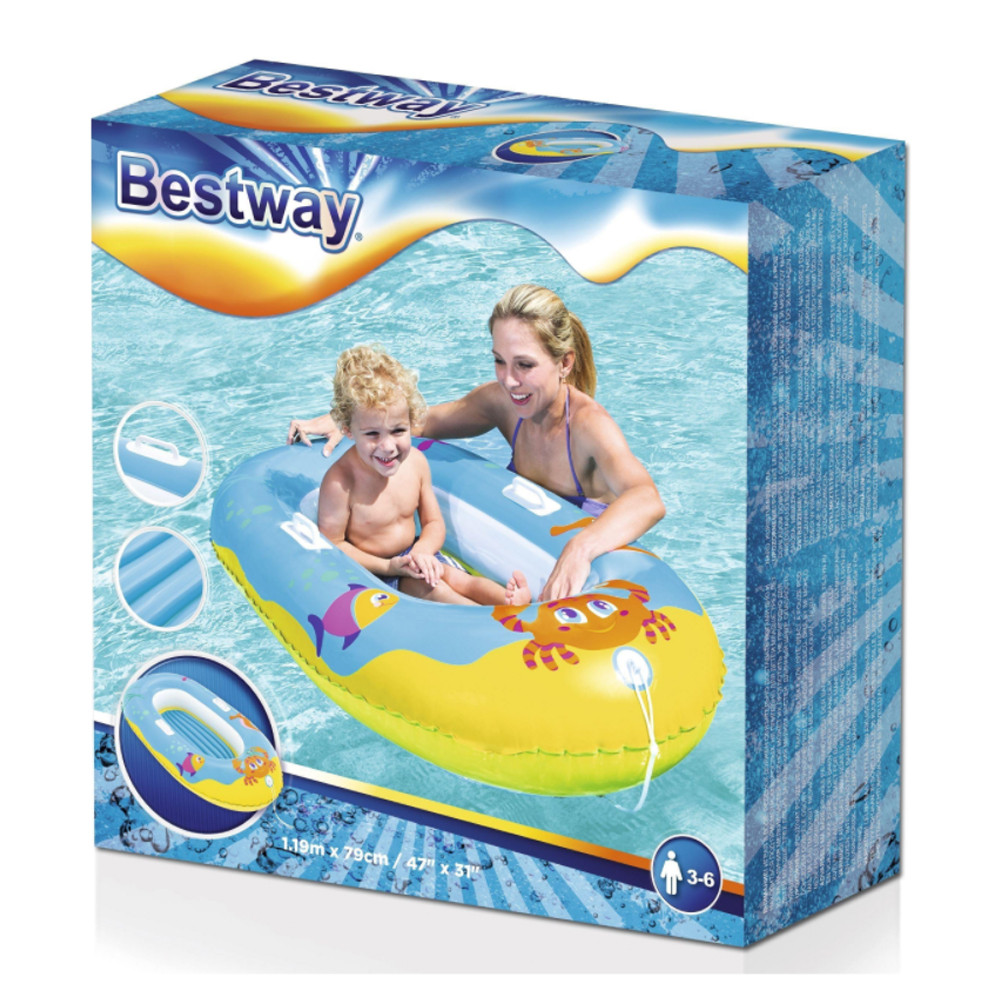 Круг для плавания 137*89 см Крабики BestWay