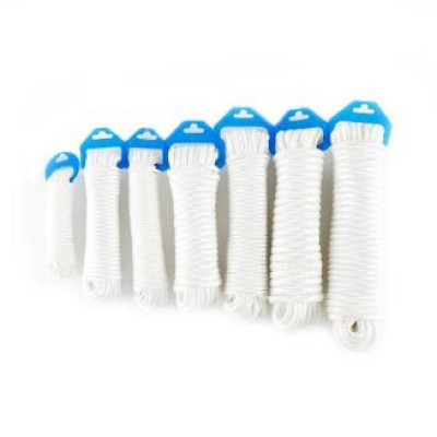 Веревка бельевая 10 м 10 мм полипропилен белый BZ-X Baizheng