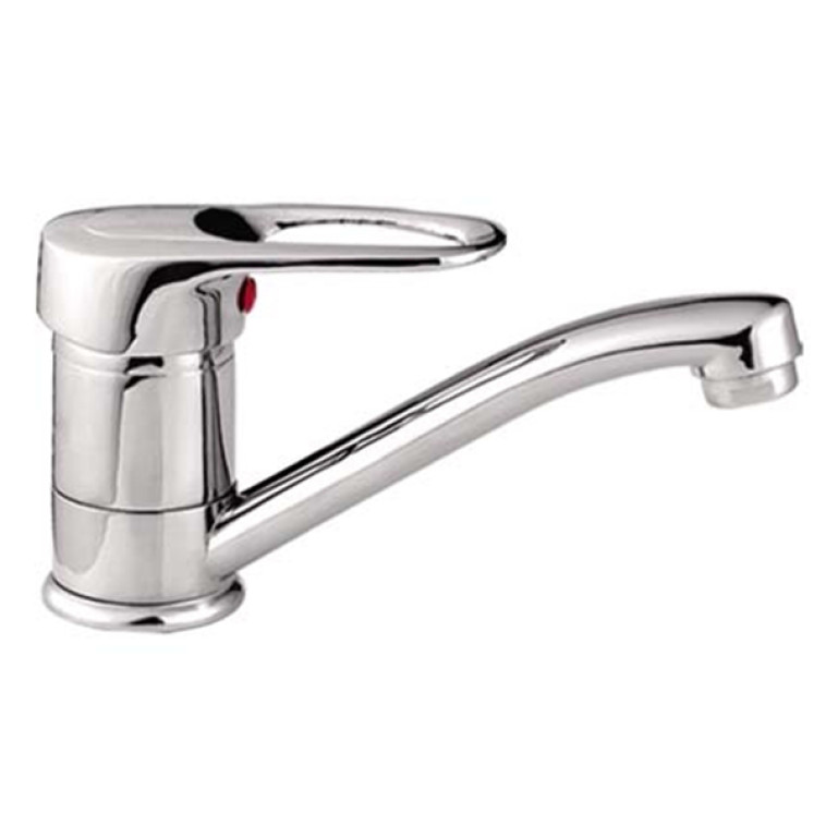 Смеситель для кухни однорычажный DIKALAN D4801-2 Хром Излив 15см