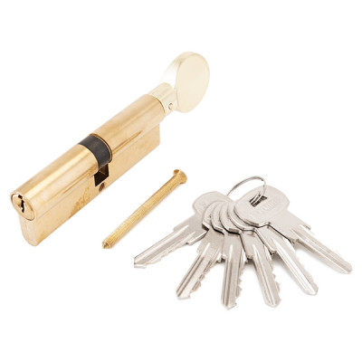 Цилиндровый механизм с вертушкой A.G 90mm (40+10+40) ВР латунь 6 англ. ключей АЛЛЮР Цилиндровый механизм с вертушкой A.G 90mm (40+10+40) ВР латунь 6 англ. ключей АЛЛЮР