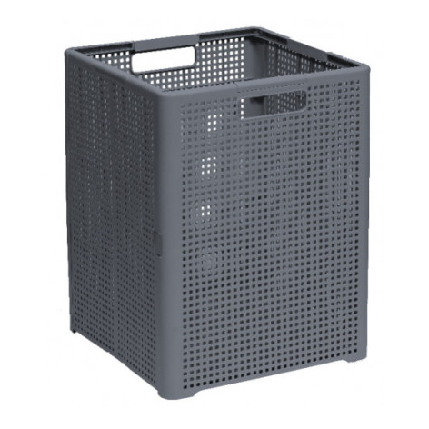 Корзина пластиковая 50 л 450*335*340 мм складная серый Лофт Violet