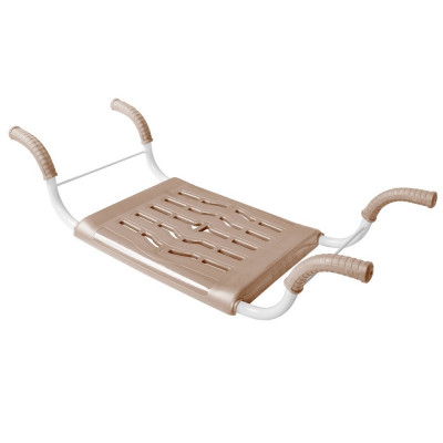 Сиденье пластиковое на ванну 690*290*160 мм бежевый Nika