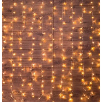 Гирлянда светодиодная  1,5*1 м 96 led 230 В дождь теплый белый Neon-night