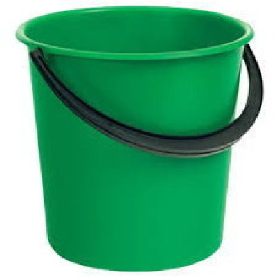 Ведро пластиковое 7 л без крышки зеленое ШефПолимер