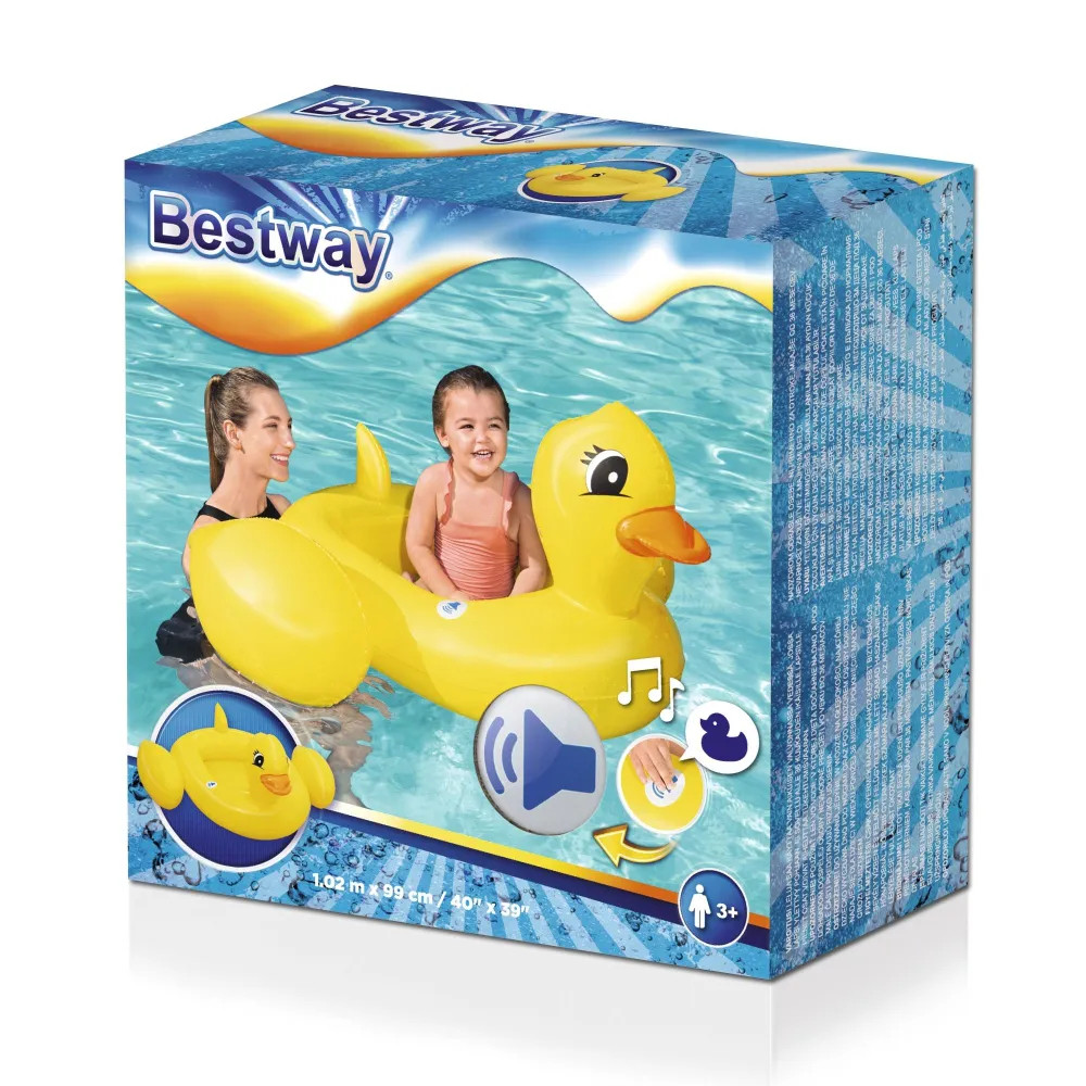Игрушка для катания верхом 111*98*51 см лодочка Утенок Bestway