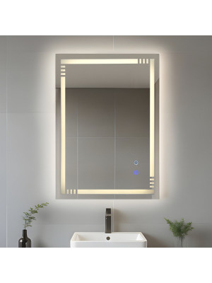 Зеркало для ванной 60*80 см LED подсветка антизапотевание прямоугольное KN-1103A60/80 KNOIS