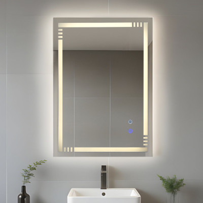 Зеркало для ванной 60*80 см LED подсветка антизапотевание прямоугольное KN-1103A60/80 KNOIS