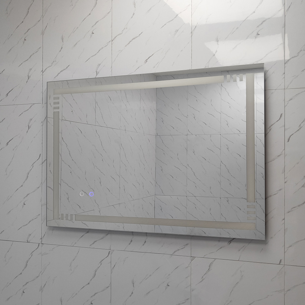 Зеркало для ванной 60*80 см LED подсветка антизапотевание прямоугольное KN-1103A60/80 KNOIS