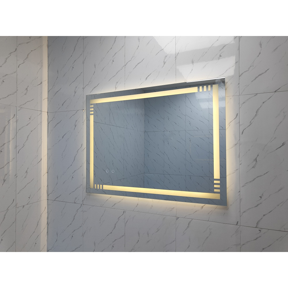 Зеркало для ванной 60*80 см LED подсветка антизапотевание прямоугольное KN-1103A60/80 KNOIS