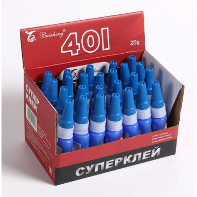 Суперклей 20 гр 401 синий Baizheng