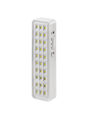 Светильник светодиодный аккумуляторный СБА 30 LED, DC, Li-ion 3,7 В 1 А*ч, 3-5 ч, пластик, Народный Светильник светодиодный аккумуляторный СБА 30 LED, DC, Li-ion 3,7 В 1 А*ч, 3-5 ч, пластик, Народный