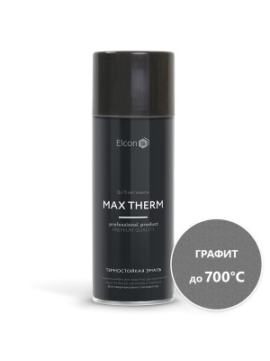 Эмаль аэроз. термостойкая 700град графит 520мл Elcon MAX THERM Эмаль аэроз. термостойкая 700град графит 520мл Elcon MAX THERM
