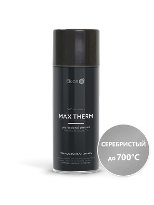 Эмаль аэроз. термостойкая 700град серебристая 520мл Elcon MAX THERM Эмаль аэроз. термостойкая 700град серебристая 520мл Elcon MAX THERM