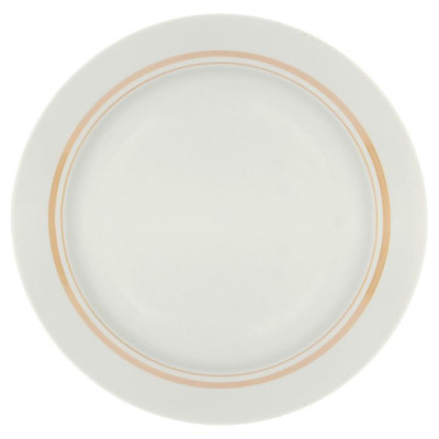 Тарелка фарфоровая десертная 20 см Отводка люстром Дулево