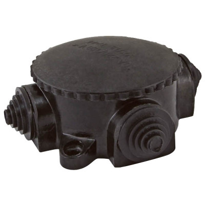 Коробка электромонтажная КЭМ 1-10-4Б ОП D78 мм IP44, 4-х рожк. (карболит) TDM