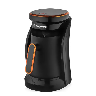 Кофеварка-турка электрическая пластик 500 Вт 0,5 л индикатор автоотключ черный Brayer