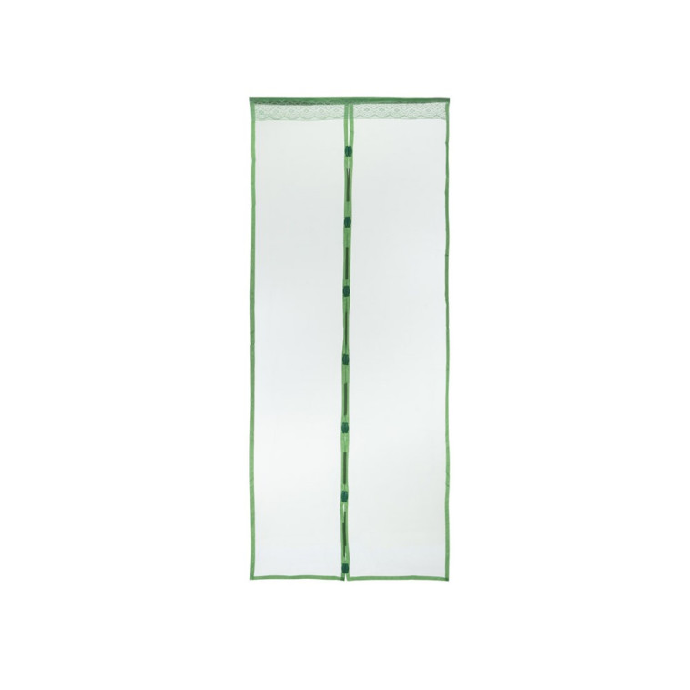 Сетка противомоскитная для дверей 0,9*2,2 м на магнитах Птички зеленый Рыжий Кот