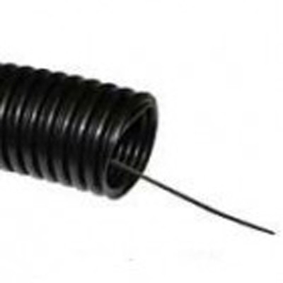 Труба гофрированная ПНД d25 черная с зондом