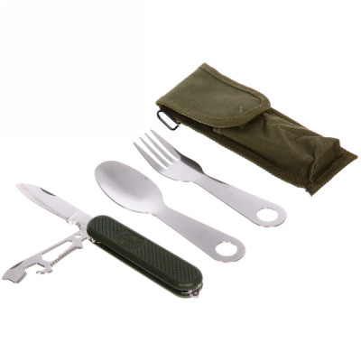 Набор туристический складной 3 в 1 многофункциональный с чехлом YK01