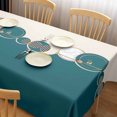 Клеенка ПВХ тканевая основа 1,37(+-3)*20 м тиснение рис ST5314-5 Grace