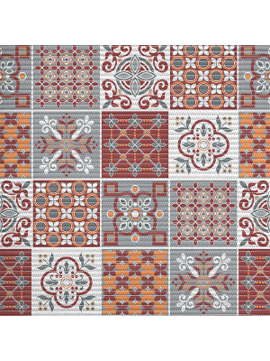 Коврик для ванной ПВХ 0,65*15м ПРЕОБРАЖЕНИЕ 225PT-burgundy-grey