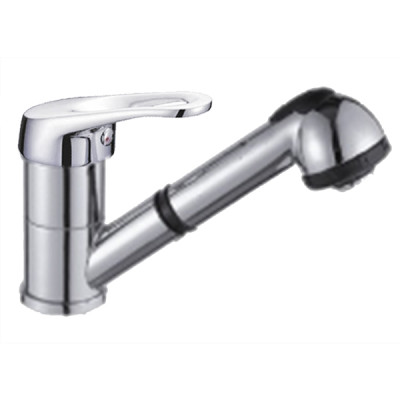 Смеситель для кухни однорычажный DIKALAN D6059 Излив вытяжной