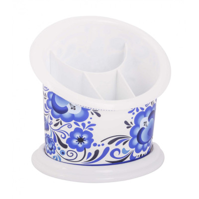 Подставка пластиковая для столовых приборов 16*13*16 см Флорель Альтернатива