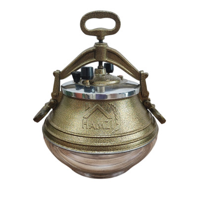 Казан алюминиевый 15 л двухцветный с боковыми ручками золотой Афганский Hamzi Казан алюминиевый 15 л двухцветный с боковыми ручками золотой Афганский Hamzi